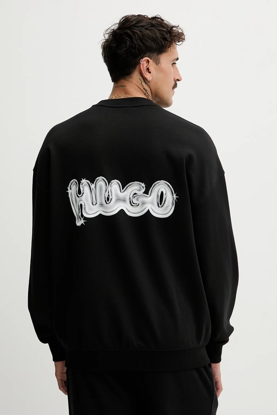 Hugo Blue felpa in cotone con nero 50549778