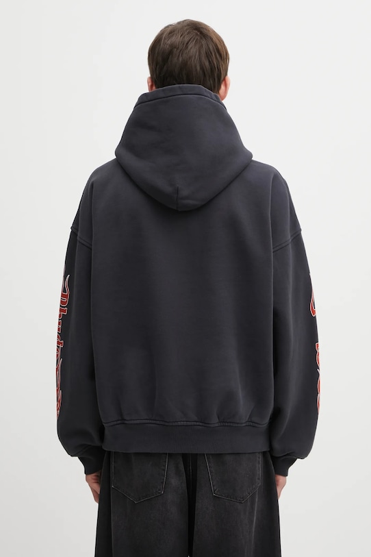 Abbigliamento RHUDE felpa in cotone Mesa stallion RHFW25HO04012 nero
