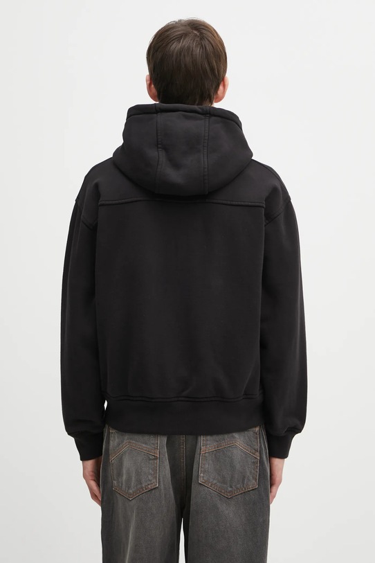 Odzież RHUDE bluza bawełniana Classique zip up RHFW25HO05012 czarny