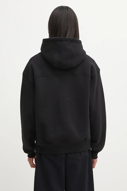 Odzież RHUDE bluza bawełniana Classique side zip RHFW25HO06012 czarny