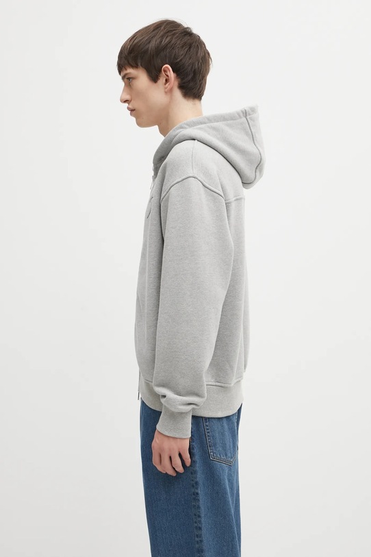 RHUDE bluza Classique side zip RHFW25ST04829 szary AW25