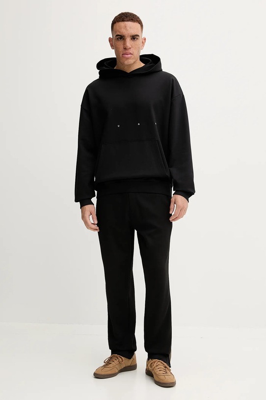 Бавовняна кофта HUGO 50545997 чорний AW25