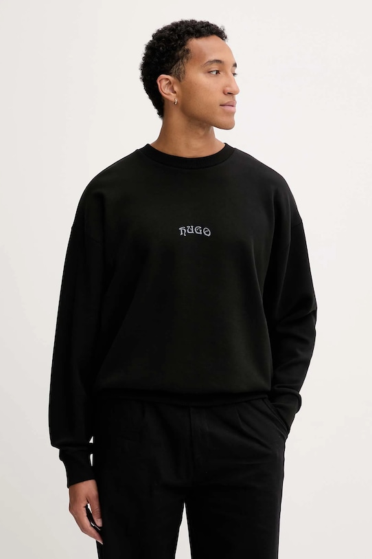HUGO bluză imprimeu negru 50546800
