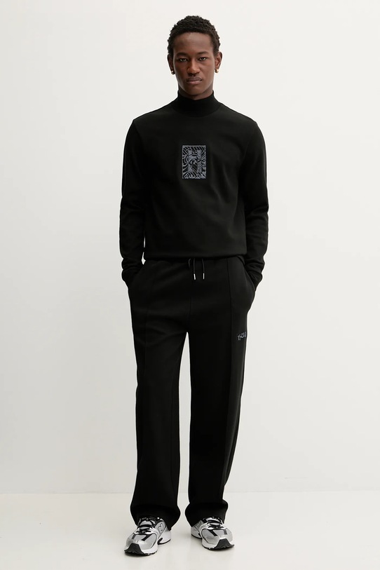 Mikina HUGO 50546811 čierna AW25