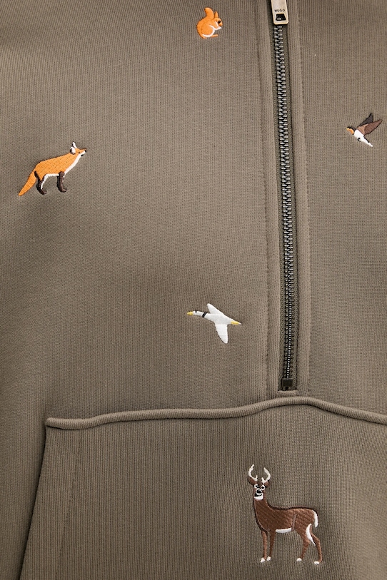 HUGO hanorac de bumbac 50549136 maro