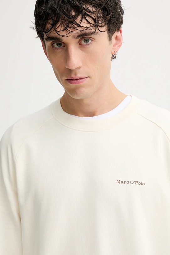 Bavlněná mikina Marc O'Polo béžová 528401054020