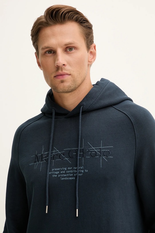 Marc O'Polo bluza bawełniana granatowy 528401054078