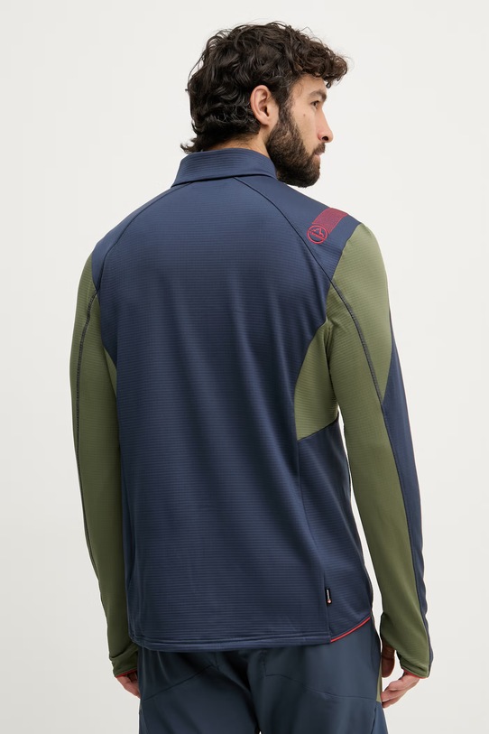 Odjeća La Sportiva dukserica na zakopčavanje muška Chill Thermal ZASF039 mornarsko plava