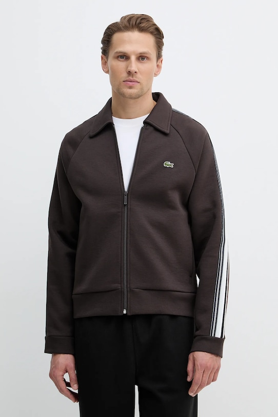 Lacoste bluza aplikacja brązowy SH5927
