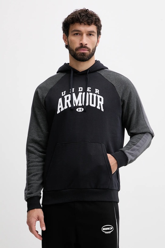 Under Armour bluză Rival melanj negru 6003958