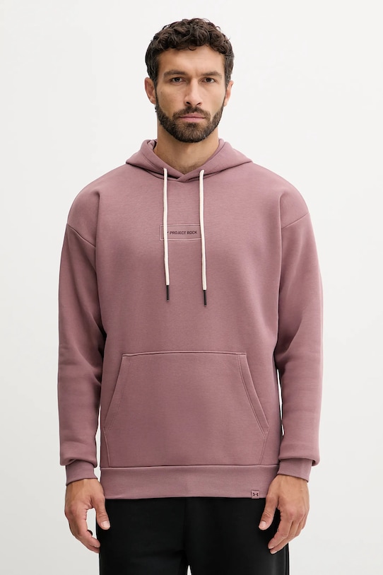 Under Armour bluză Project Rock imprimeu roz 6006245