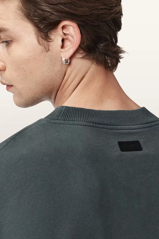 Одежда Хлопковая кофта AllSaints MILO M008ND серый