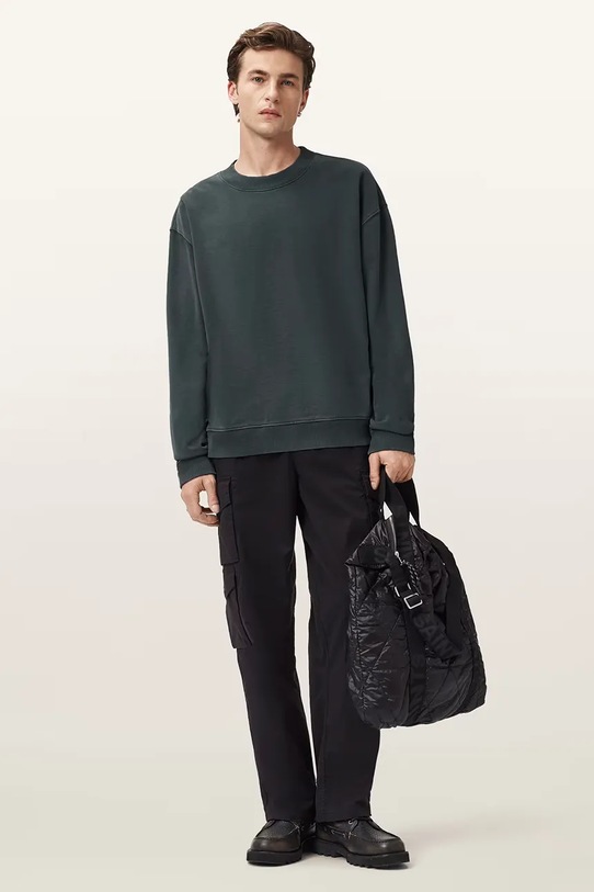 Pamučna dukserica AllSaints MILO M008ND siva