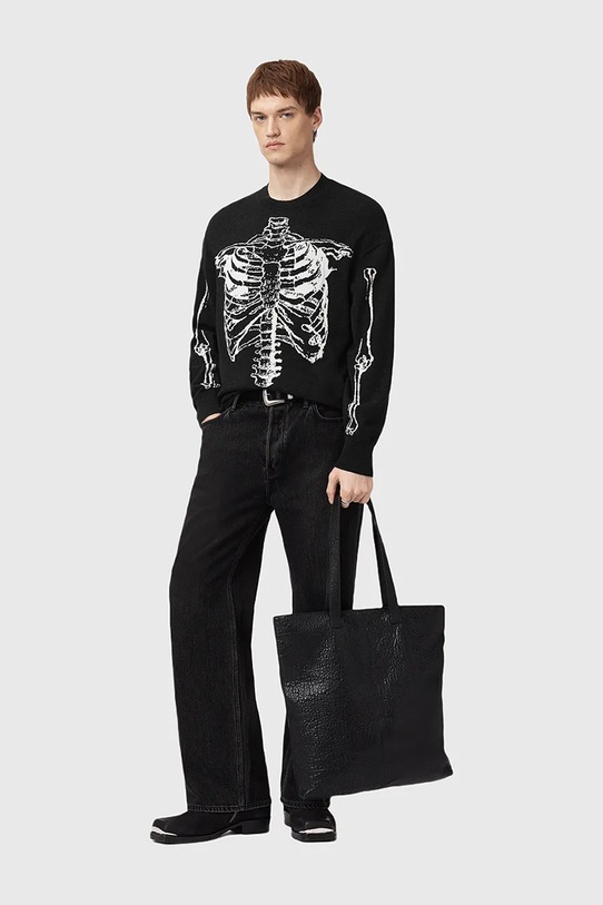 Πουλόβερ με προσθήκη μαλλιού AllSaints SKELLI M051KD
