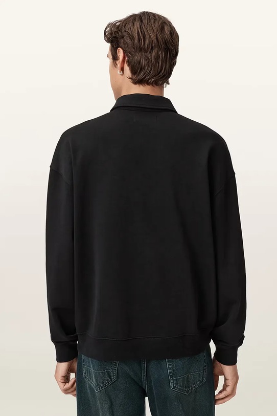 Ρούχα Βαμβακερή μπλούζα AllSaints XANDER M020NC μαύρο
