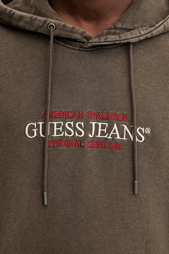 Хлопковая кофта Guess Jeans M5BQ33.KCPR1 коричневый