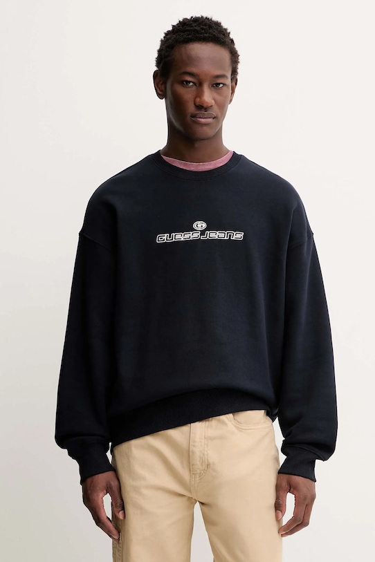 Кофта Guess Jeans без капюшона темно-синій M5BQ24.K9V31