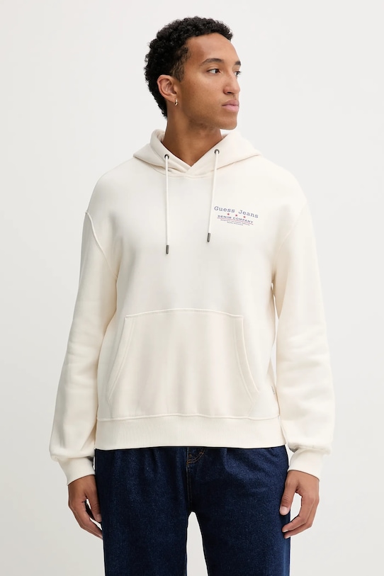 Mikina Guess Jeans potisk béžová M5BQ27.K9V31