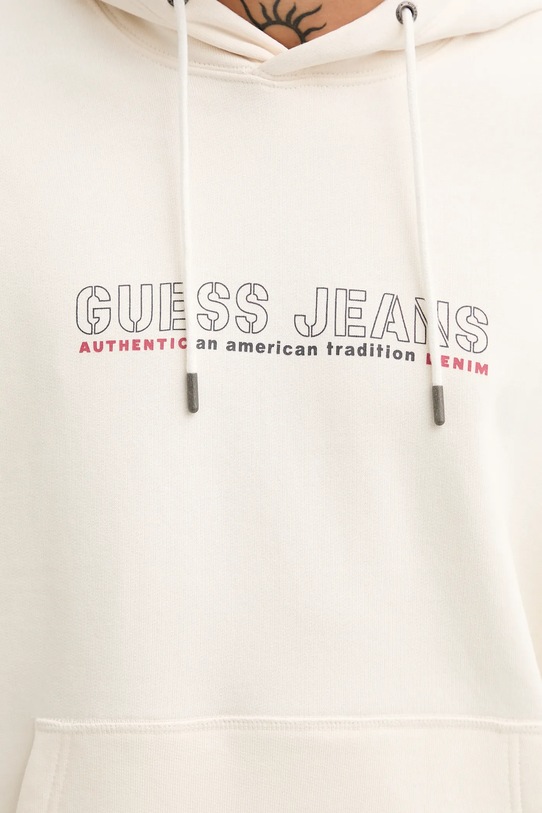 Guess Jeans bluza bawełniana M5BQ30.KCPR1 beżowy