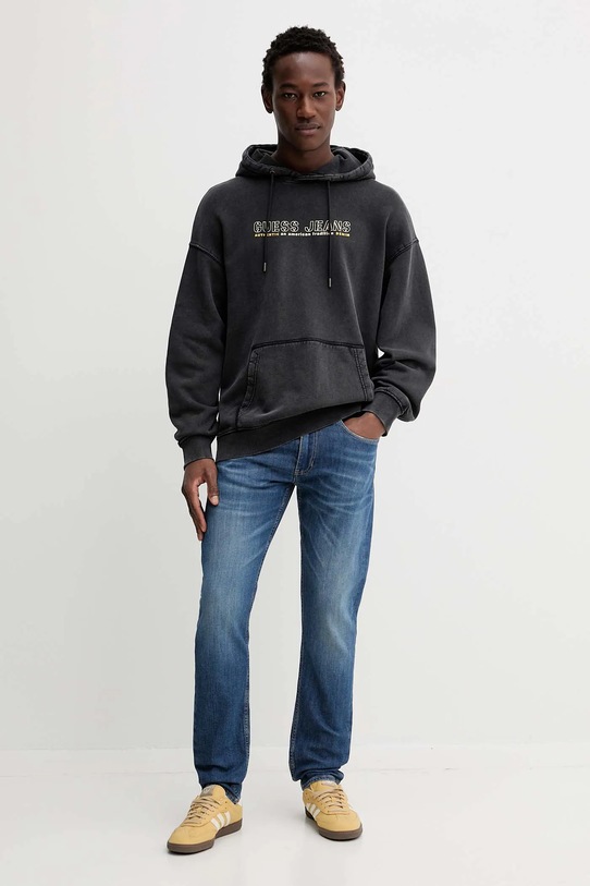Bombažen pulover Guess Jeans M5BQ30.KCPR1 siva AW25