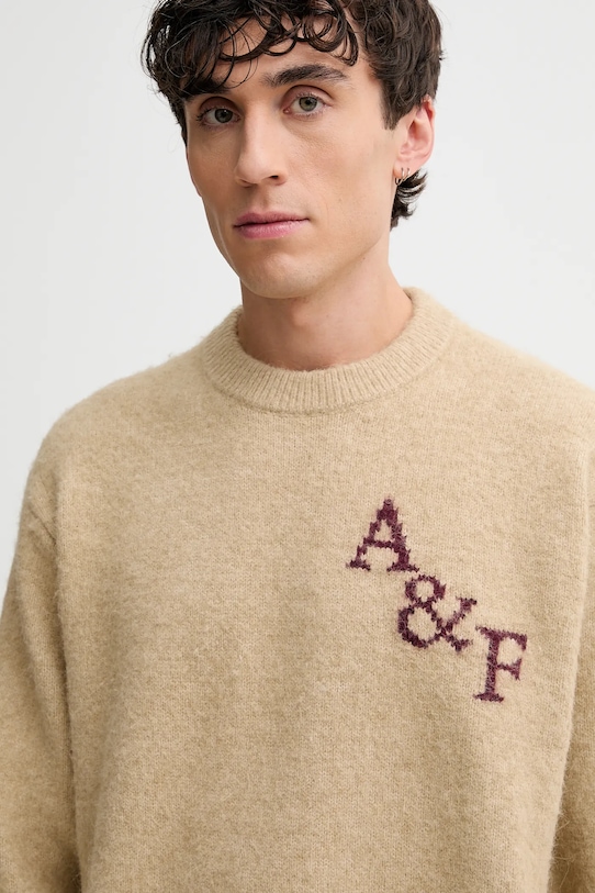 Odzież Abercrombie & Fitch sweter KI120.5181.118 beżowy