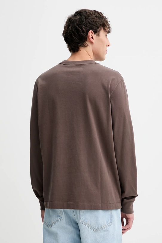 Odzież Abercrombie & Fitch longsleeve bawełniany KI124.5354.400 brązowy