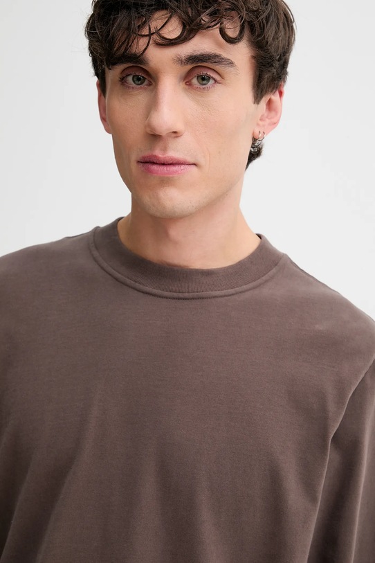 Abercrombie & Fitch longsleeve bawełniany brązowy KI124.5354.400