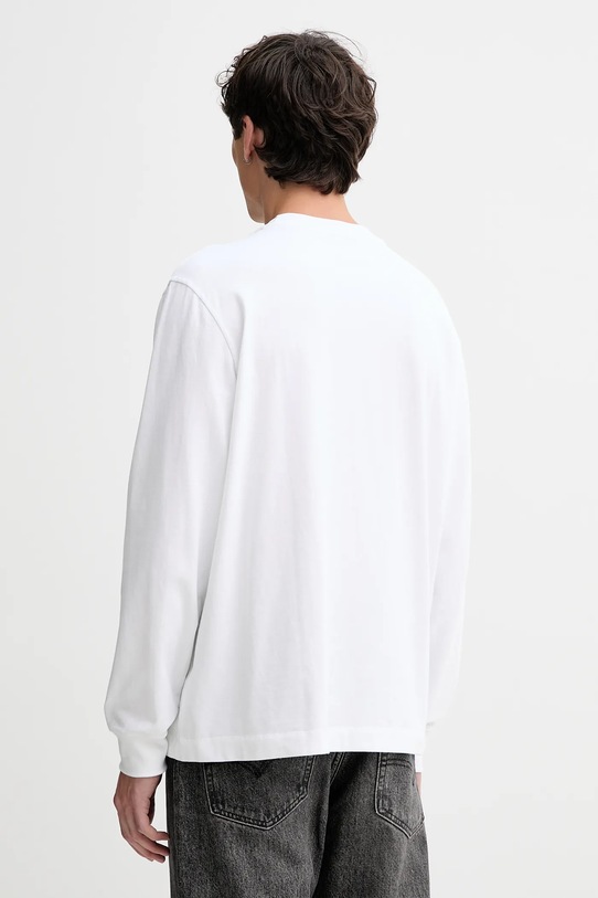 Odzież Abercrombie & Fitch longsleeve bawełniany KI124.5555.100 biały