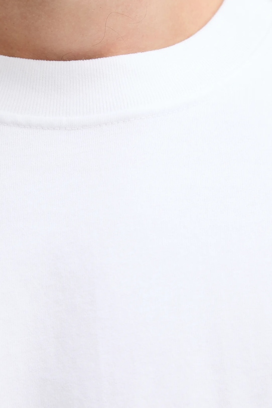 Abercrombie & Fitch longsleeve bawełniany KI124.5555.100 biały