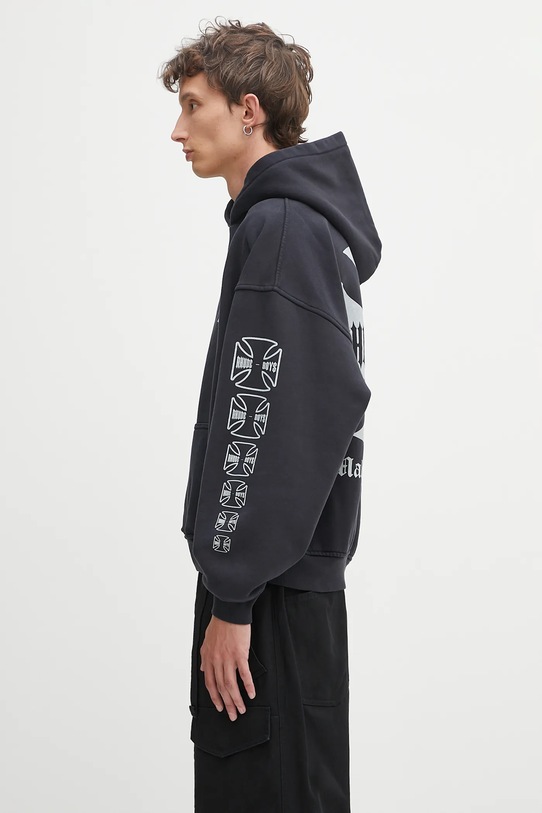 Памучен суичър RHUDE RHPF25HO06012 черен AW25