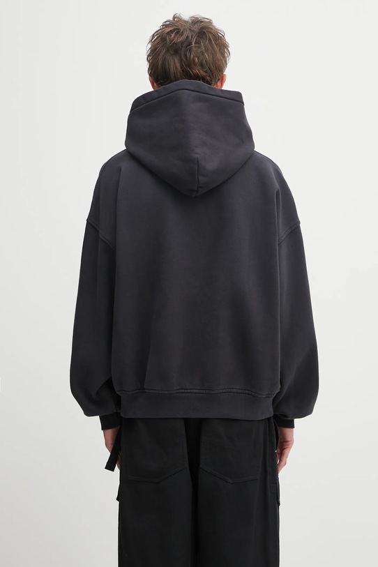 Abbigliamento RHUDE felpa in cotone International Racing Logo RHPF25HO07012 nero