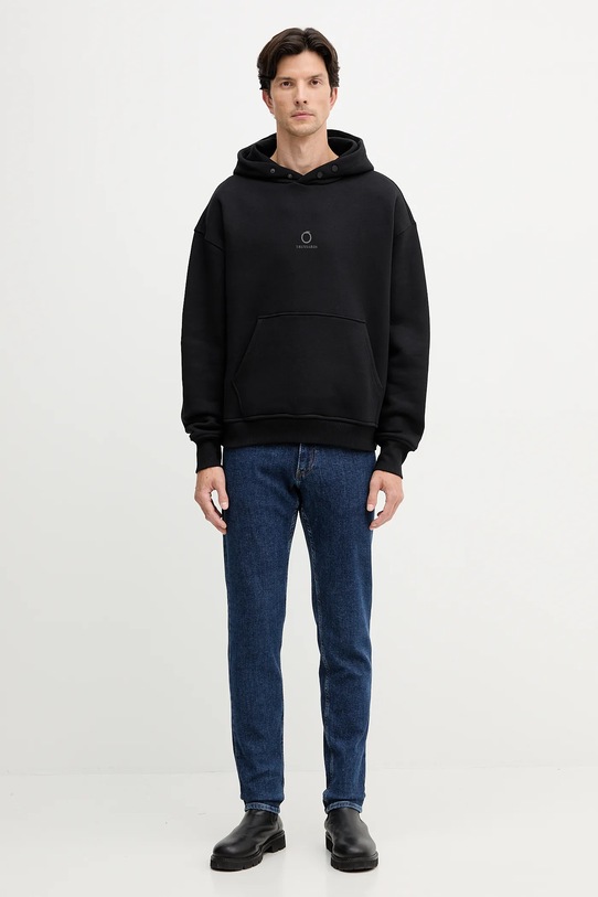 Bavlnená mikina Trussardi G8038000022N čierna AW25