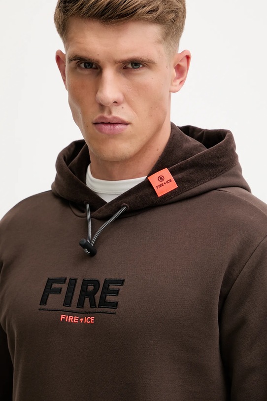 BOGNER Fire+Ice bluza bawełniana KRISTAN brązowy 84318517