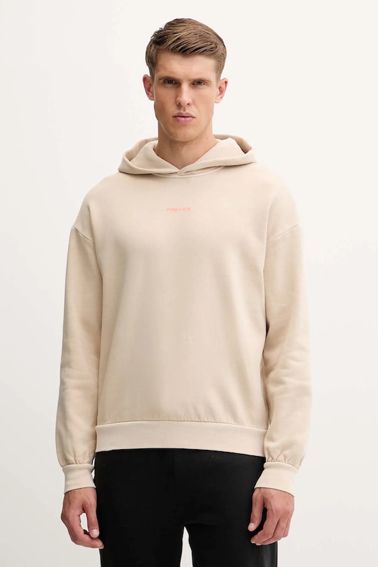 Бавовняна кофта BOGNER Fire+Ice ILAY з капюшоном бежевий 84429761