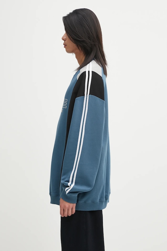 Bavlněná mikina Martine Rose Panelled 673JS01529D modrá AW25