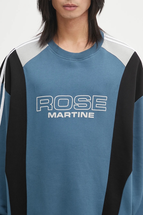 Bavlněná mikina Martine Rose Panelled modrá 673JS01529D