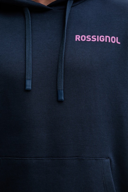 Rossignol bluza bawełniana WATERFALL RELAX RLOMS02 granatowy