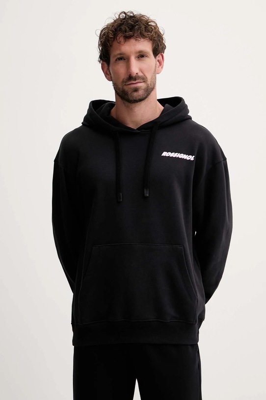 Odzież Rossignol bluza bawełniana WATERFALL RELAX RLOMS02 czarny