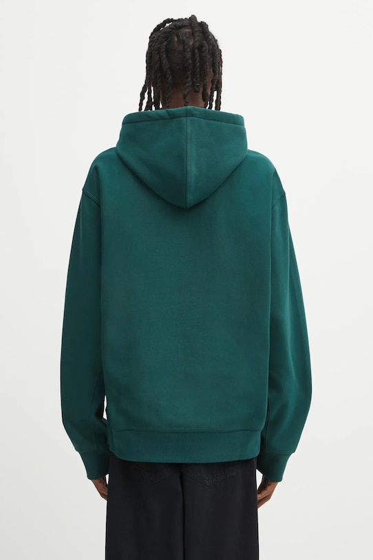 Odzież Carhartt WIP bluza Hooded American Script Sweat I028279.05AXX zielony