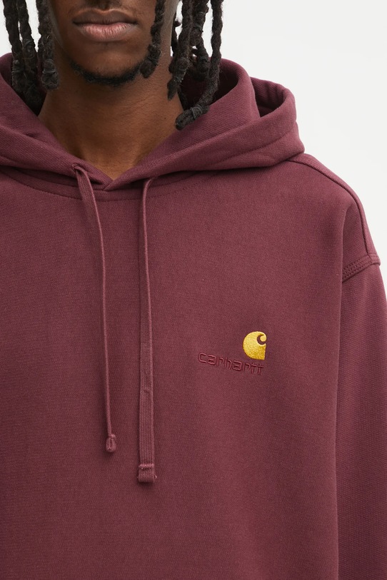 Carhartt WIP bluza Hooded American Script Sweat bordowy I028279.33KXX