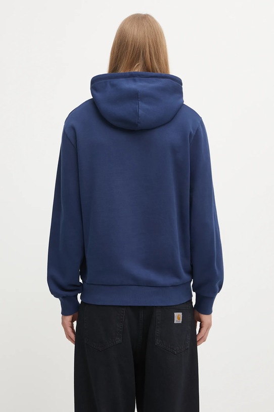 Одяг Бавовняна кофта Carhartt WIP Hooded Script Embroidery Sweat I035392.3CCXX блакитний