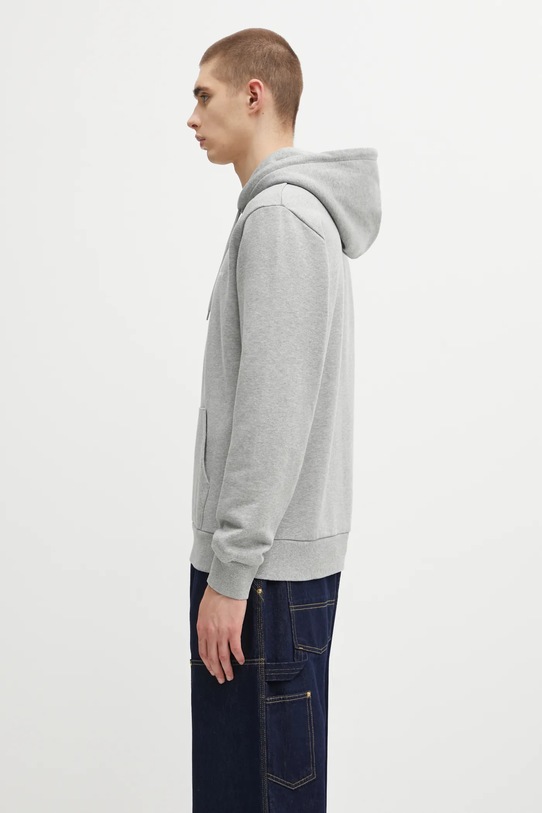 Carhartt WIP bluza bawełniana Hooded Script Embroidery Sweat I035392.00DXX szary AW25