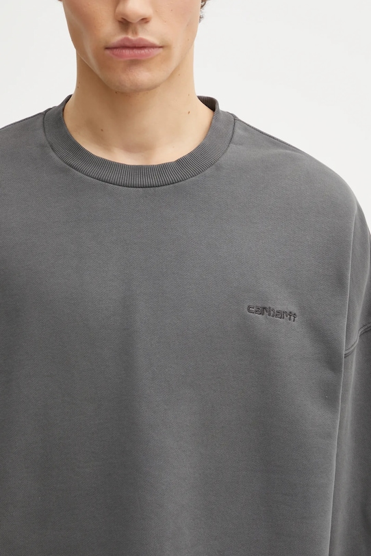 Хлопковая кофта Carhartt WIP Benton Sweat серый I035436.87GD