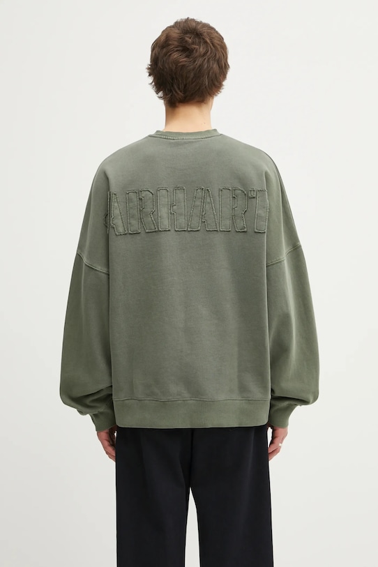 Carhartt WIP bluza bawełniana RGGD Sweat bawełna zielony I035636.2ZXGD