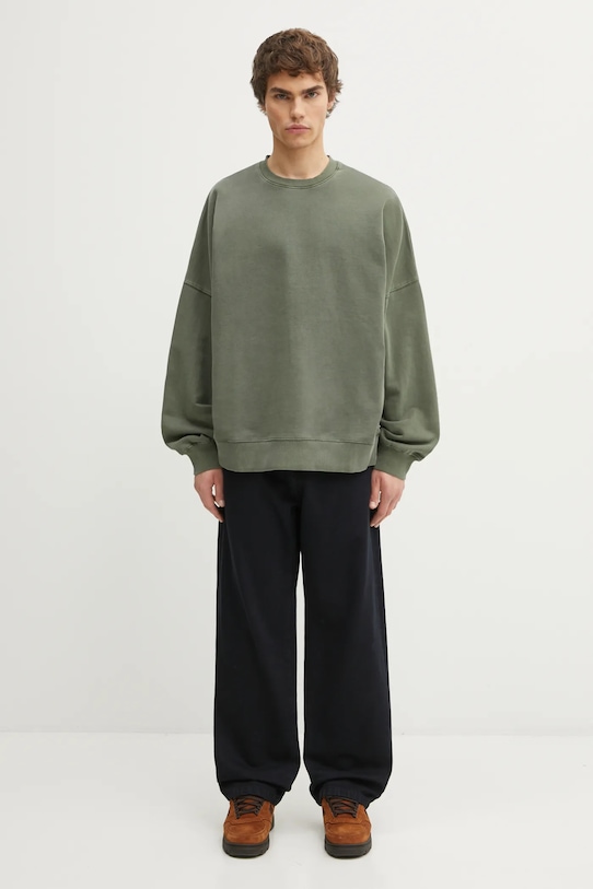 Carhartt WIP bluza bawełniana RGGD Sweat I035636.2ZXGD zielony