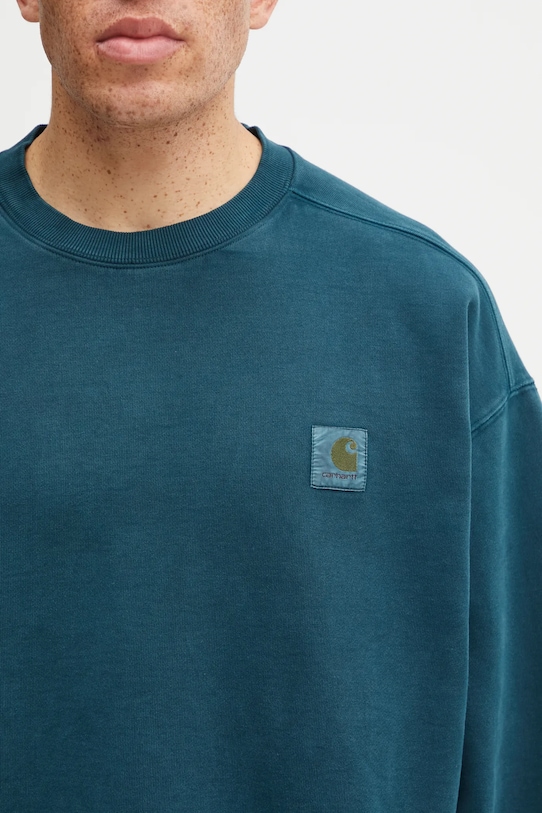 Carhartt WIP bluza bawełniana Vista Sweat turkusowy I029522.0AUGD