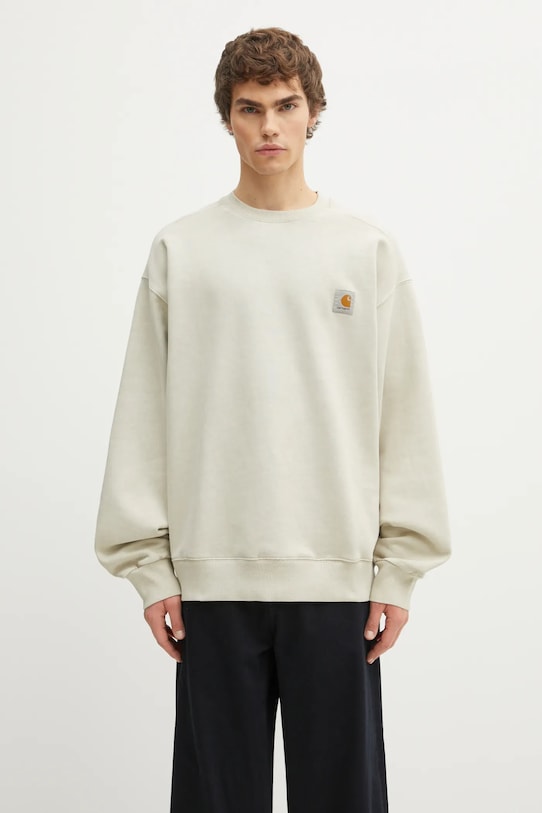 Carhartt WIP bluza bawełniana Vista Sweat gładkie beżowy I029522.2LPGD