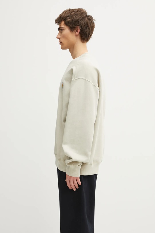Carhartt WIP bluza bawełniana Vista Sweat I029522.2LPGD beżowy AW25