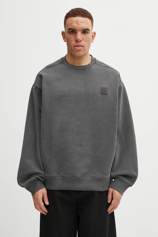 Carhartt WIP bluza bawełniana Vista Sweat bawełna szary I029522.89GD