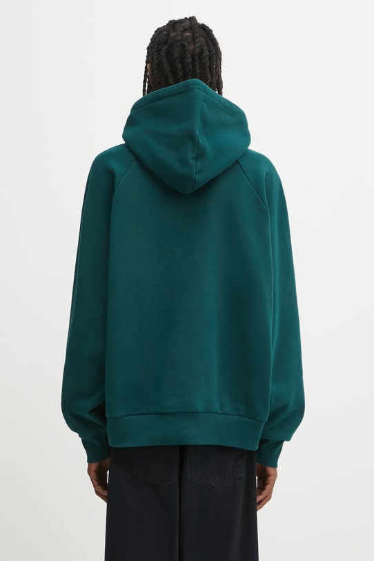 Odzież Carhartt WIP bluza bawełniana Hooded Ray Sweat I035640.05AXX zielony